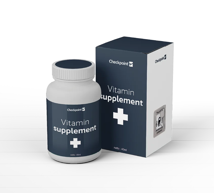2410 XP RF-Etikett auf Apotheken- und Health-Produkt